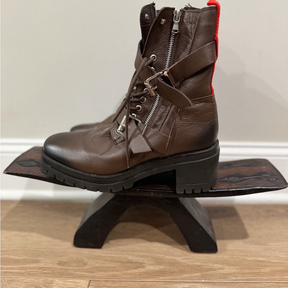 Charles by Charles David Dark Brown Leather Boots - Picture 7 of 12